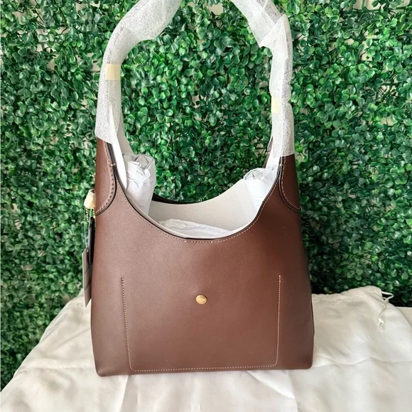 Coach Maple Brown Brooklyn 28 Leather Women's Bag NWT - Picture 5 of 7